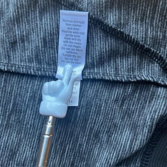 Athleta Techie Sweat Hoodie Pullover Sz L Heathered Black Cowl Neck Athleisure - Picture 11 of 12